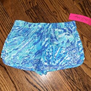 Lilly Pulitzer Ceclie Short blue Haven hey hey Soleil M (8/10) & L (8-10) NWT